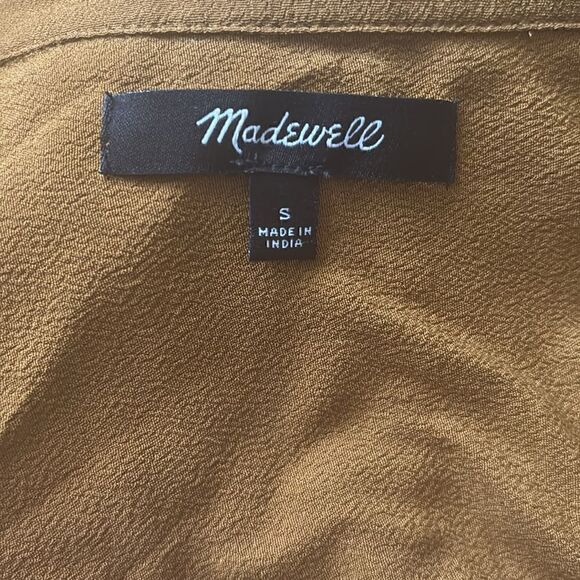 NWOT Madewell Central Drapey Shirt in
Dark Tobacco Size S - Picture 7 of 7
